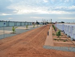 Installation av modulära administrations stugor blev slutfört i Senegal