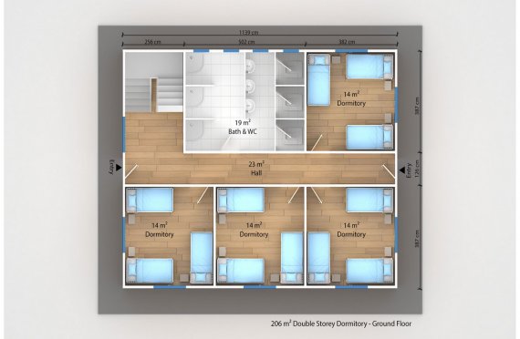 Modulär Bostad Enhet 206 m²