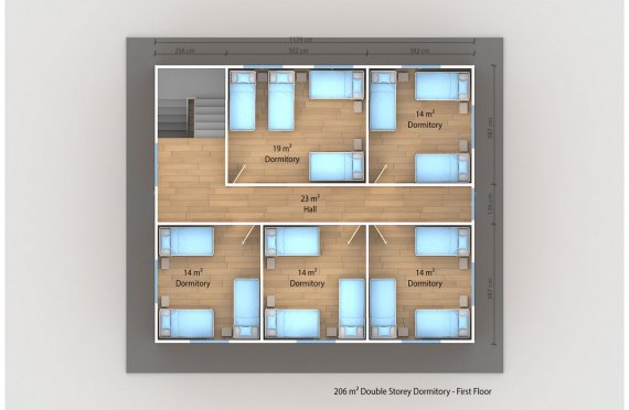 Modulär Bostad Enhet 206 m²