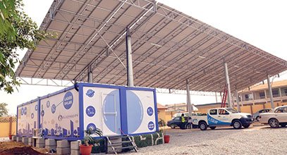 Karmods nya generationens container används för lagring av solenergi i Nigeria