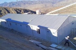 Byggarbetsbyggnad levererades till Anagold Mining i Turkiet