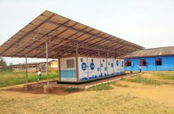 Karmods nya generationens container används för lagring av solenergi i Nigeria