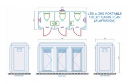 Toalett/Dusch Kabin Planer