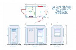 Toalett/Dusch Kabin Planer